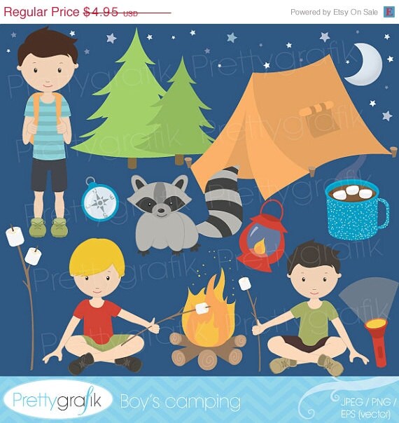 40% OFF SALE camping clipart commercial use, vector graphics, digital clip art, digital images - CL522 Il_570xn