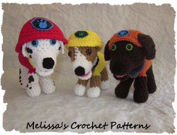 CROCHET PATTERN Paw Puppy Zuma by MelissasPatterns on Etsy