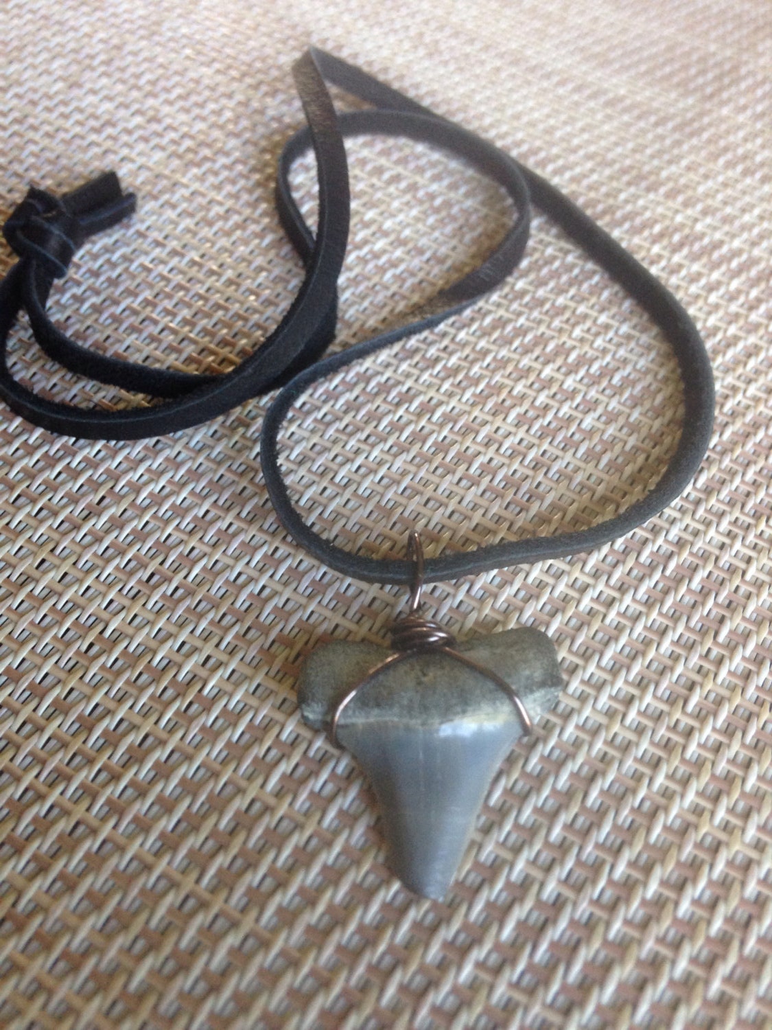 Wire Wrapped Shark Tooth Necklace By Gaiarocks On Etsy