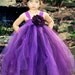 20% OFF SALE Decadently Purple Flower Girl Tutu Dress featuring purple and plum