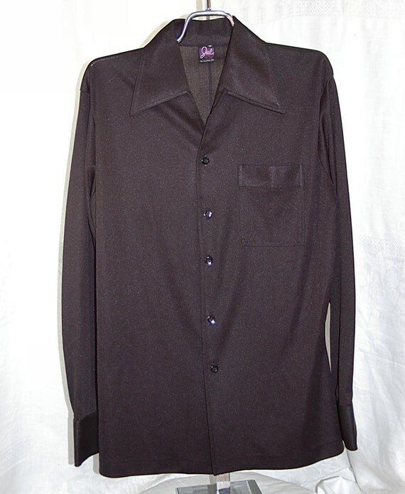 mens 70's big collar shirts