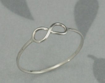 infinity promise rings for girlfriend ... Solid Gold Infinity