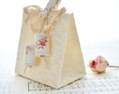 Cottage Chic Lace Covered Gift Bag (with accessories) - AbbysPaperieGarden