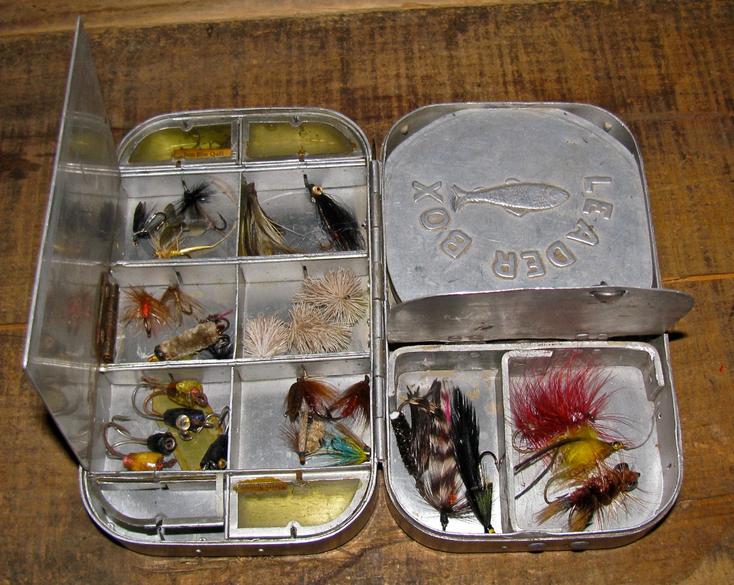 Vintage Unusual Fly Fishing Lure Fly Box / by downthepipelines