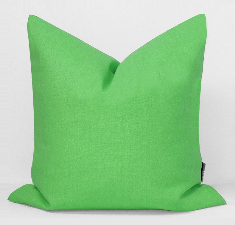 Sukan / 1 Linen Pillow Covers Green large pillow euro by sukanart