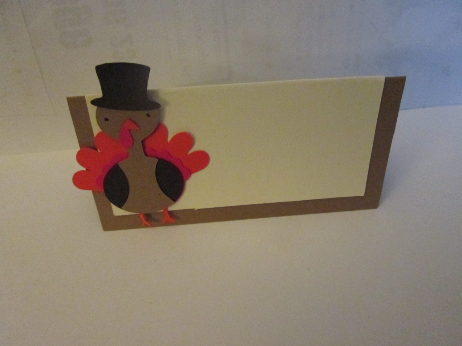 Kraft Turkey Place Cards- Thanksgiving Table, Thanksgiving, Turkey PlaceCards, Kraft Turkey, Gobble Gobble Il_570xn