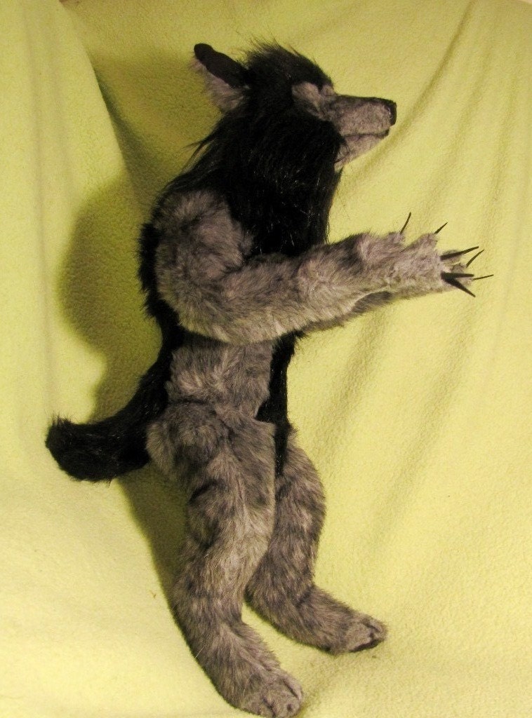 anthro wolf plush