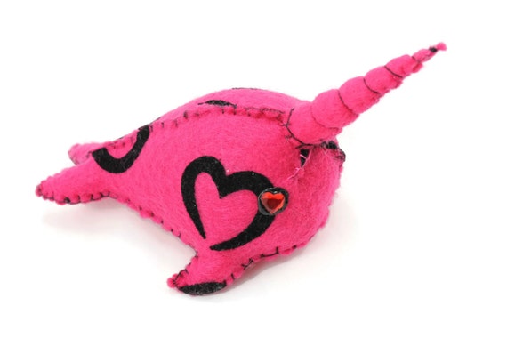 pink narwhal plush