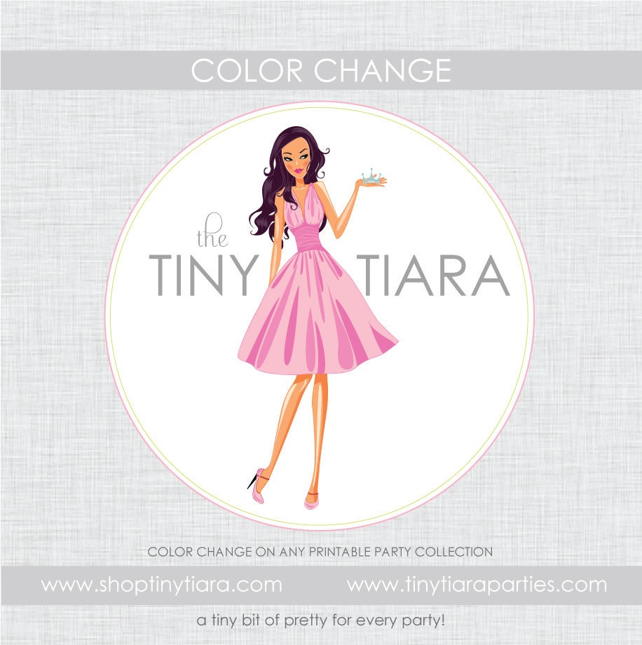 COLOR CHANGE Add-On : Printable Party Design Full Set Collections Il_570xn