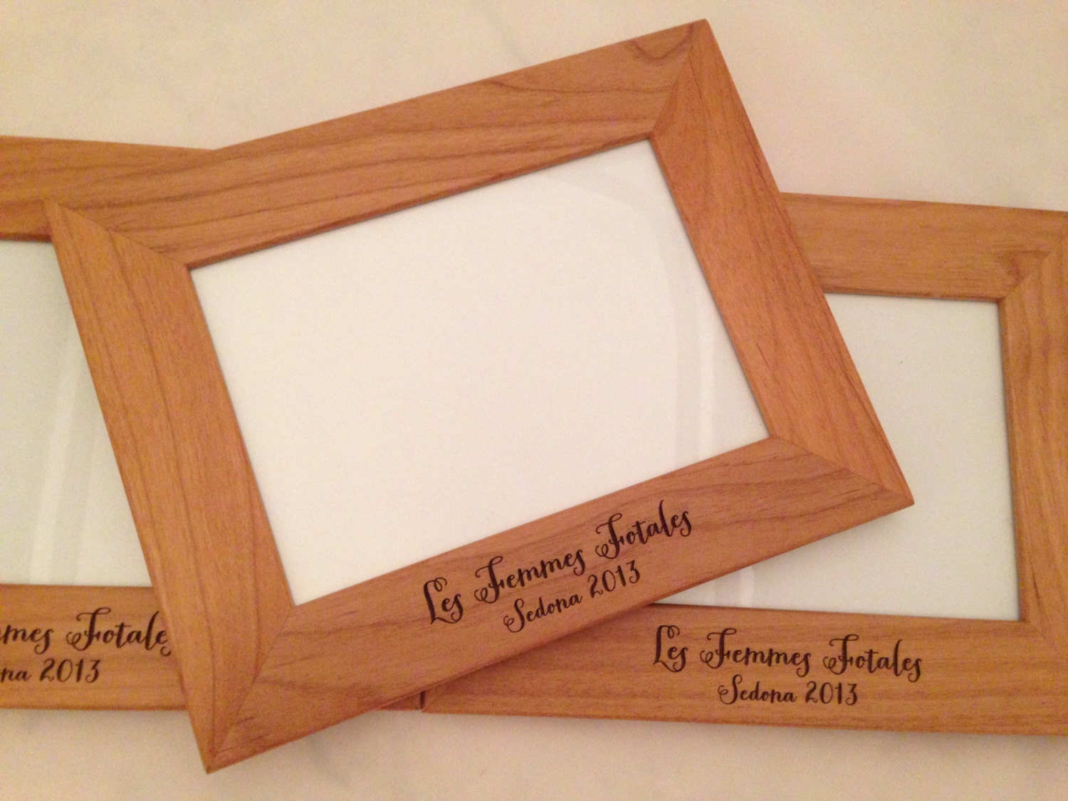 Items similar to 10 Engraved Wood Frame, Personalized 5x7 Wooden