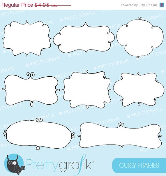 40% OFF SALE label frames clipart commercial use, vector graphics, digital clip art, digital images - CL542 Il_570xn