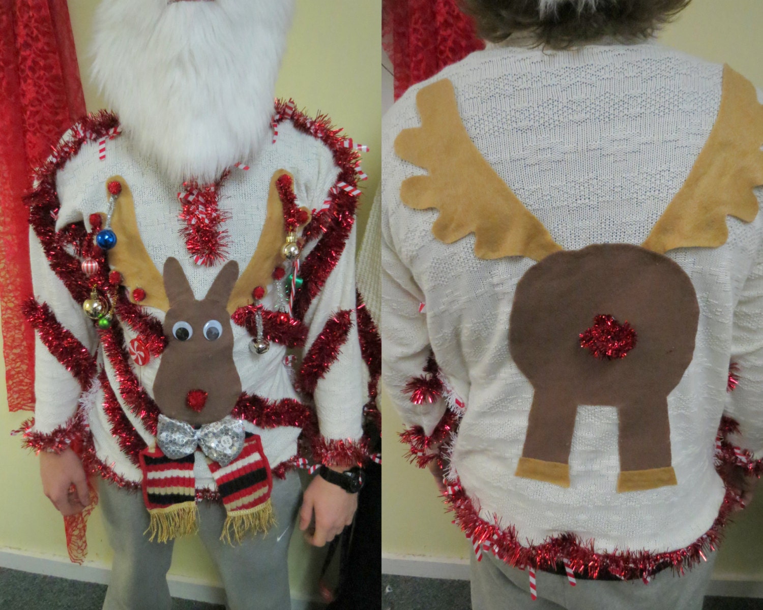 Ugly Light Up Christmas Sweaters For Men Images & Pictures - Becuo