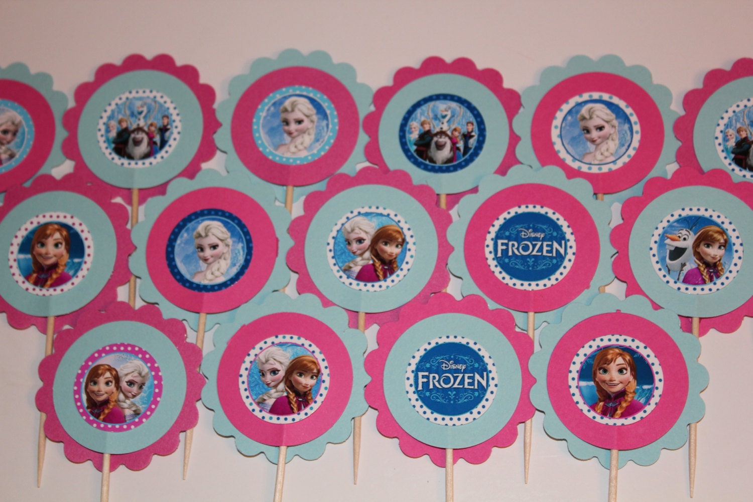 Frozen Inspired Cupcake Toppers - set of 24