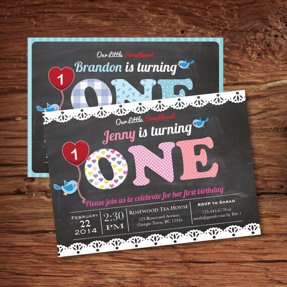 Printable Valentine Birthday Party by ThePaperWingCreation on Etsy