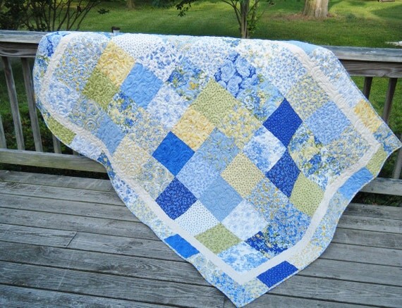 Quilt Summer Breeze fabric 56 x 76 by doodlebugquilts on Etsy