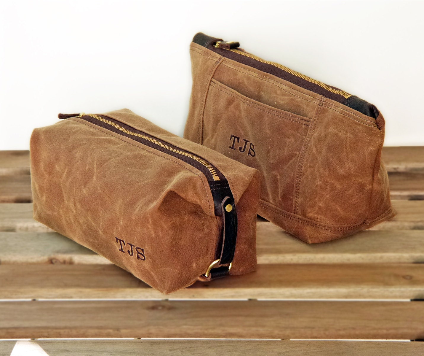 Matching Set His and Hers Toiletry Bags by