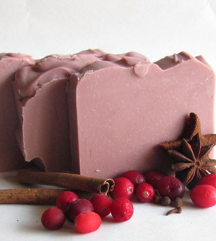 Spiced Cranberry Cold Process Soap