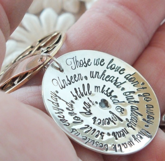 Memorial Necklace Personalized Hand Stamped by TheSilverWing