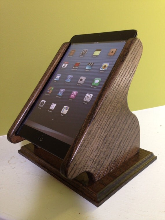 iPad MINI Desktop Swivel Base Stand for Square by WOODESIGNERS