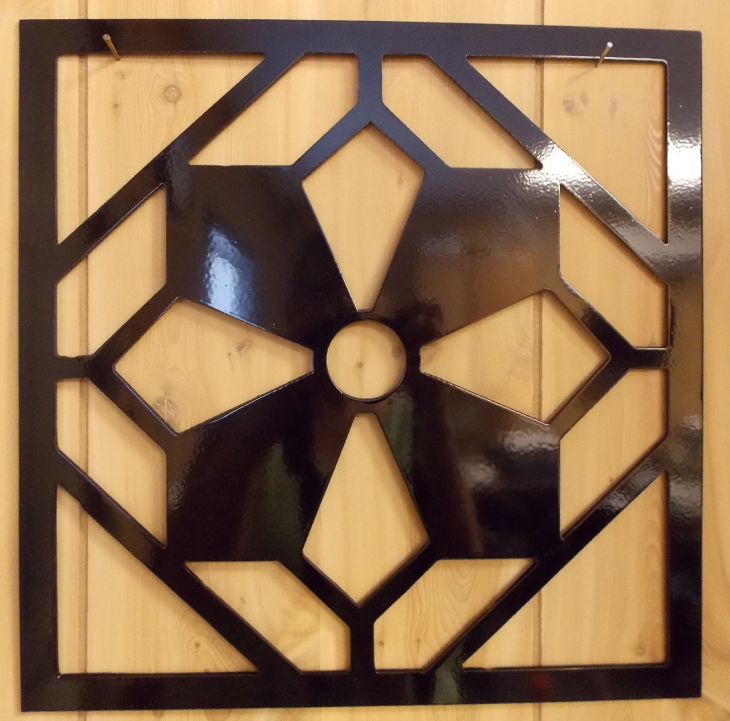 12 Star Metal Quilt Square Wall Hanging Free by MetalMarkTX