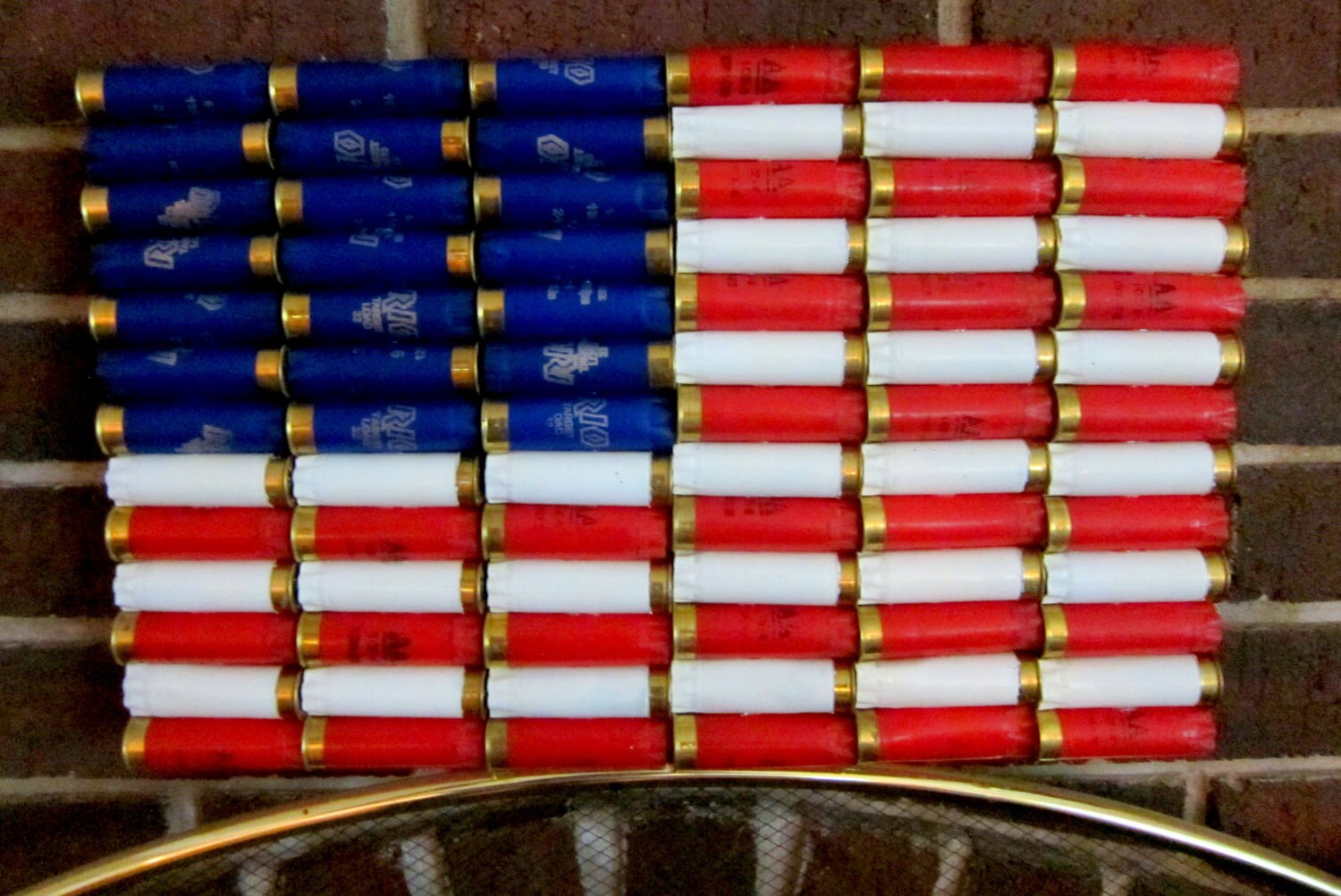 Shotgun Shell American Flag 16.5 x 10.5 Patriotic by ReadyAimCraft