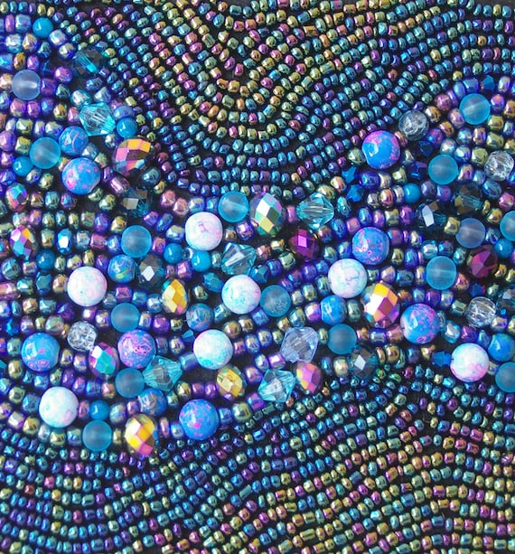 THE MILKY WAY bead painting art beads night sky by TheSageWreath