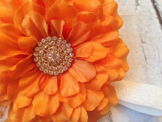 924 New baby headbands canada 392 Baby Headband Orange Headband Kids Headband by littlelambshop 