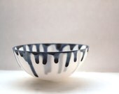 English fine bone china bowl with drops in shades of blue - madebymanos English fine bone china bowl with drops in shades of blue - madebymanos