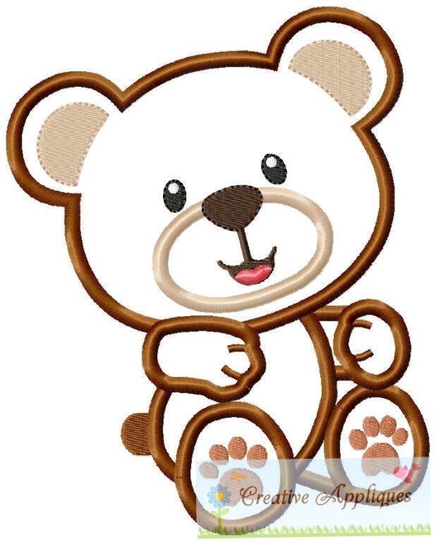 Teddy bear machine embroidery applique design by creativeapplique Teddy bear machine embroidery applique design by creativeapplique