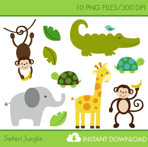 jungle animal clip art free download - photo #3