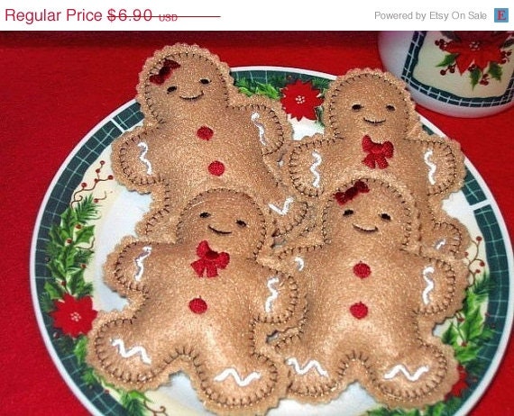 END OF YEAR Boy And Girl Gingerbread Cookies Set Of 2 dolls one boy and one girl Il_570xn