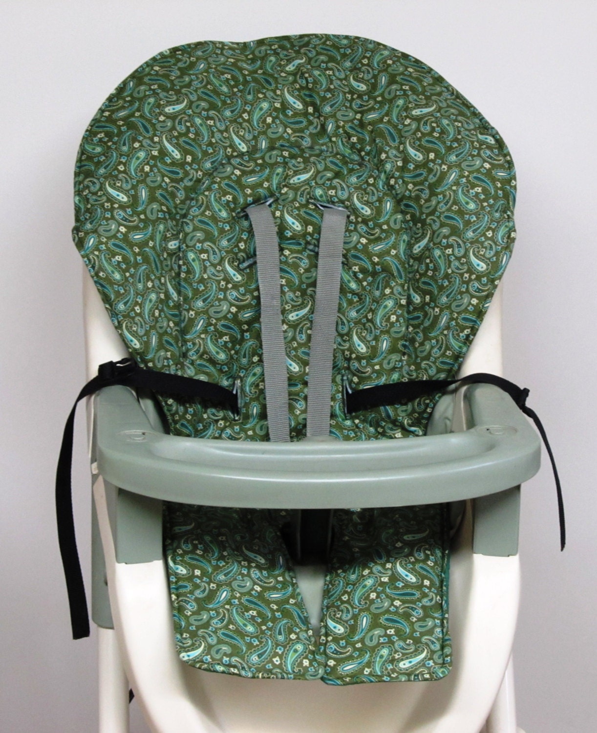 high chair Graco replacement padcoverolive green by sewingsilly
