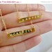 SALE gold initial bar necklace-gold bar initial necklace-personalized bar necklace-initial/nameplate necklace-personalized/skinny bar neckla