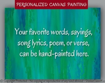 Green blue abstract painting, Song lyrics art, Love songs lyrics
