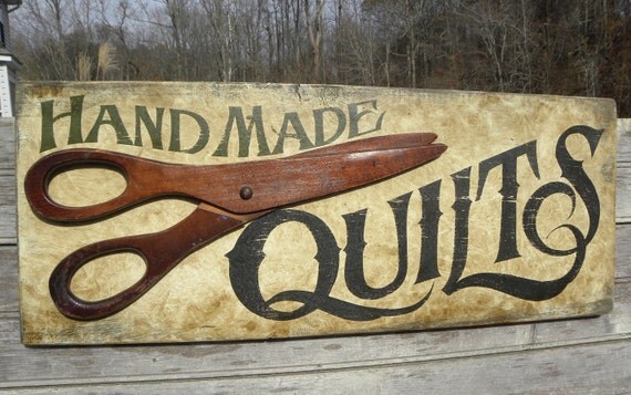 Quilt Sign Sign original wooden sign by ZekesAntiqueSigns on Etsy