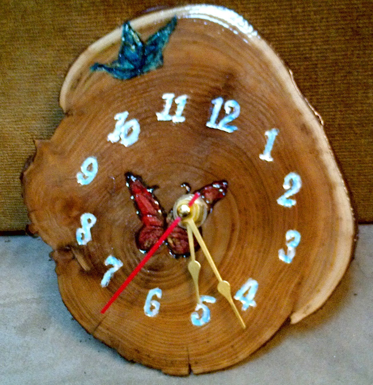 Popular items for butterfly clock on Etsy