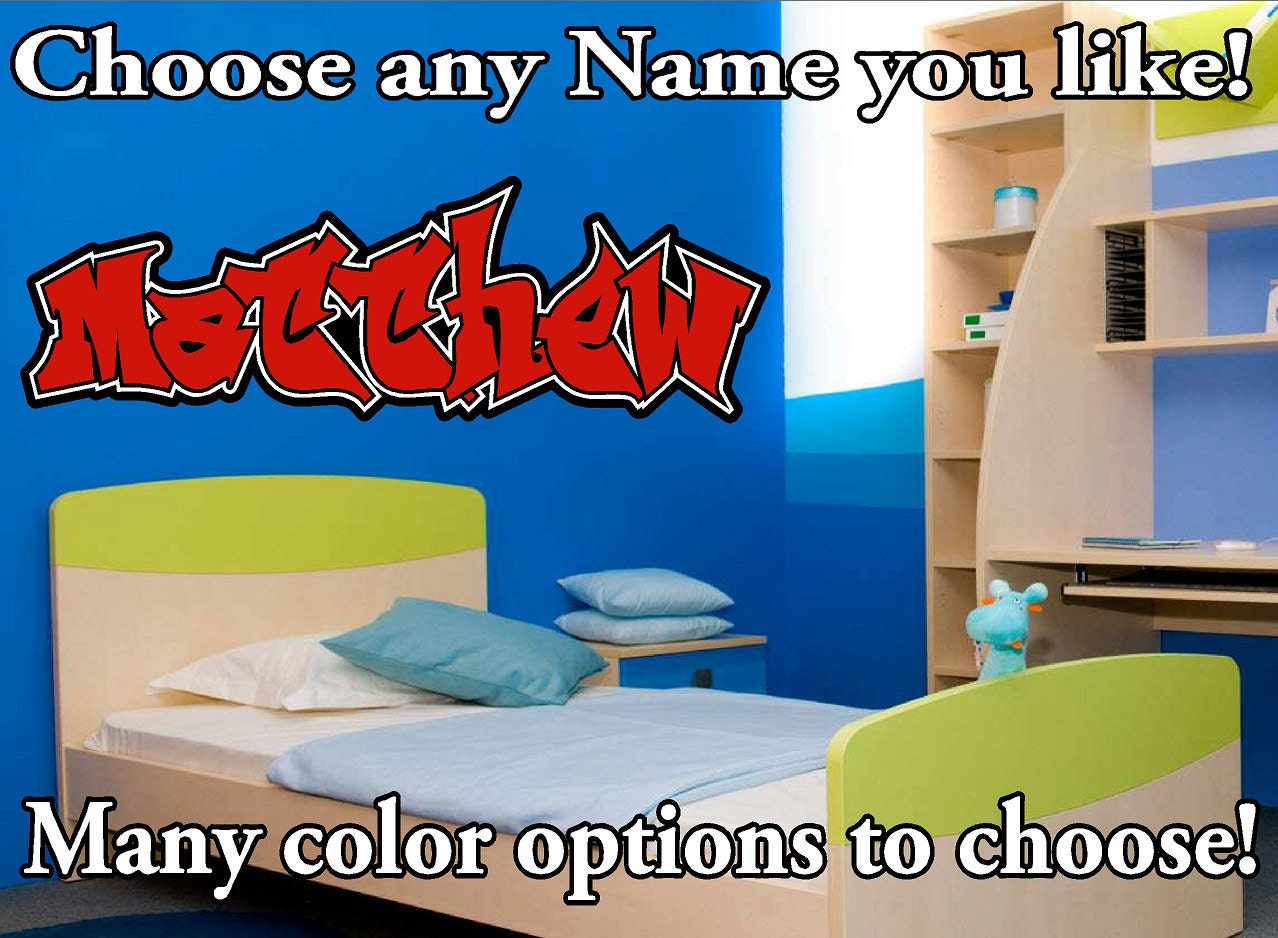 graffiti wall decal on Etsy, a global handmade and vintage marketplace.