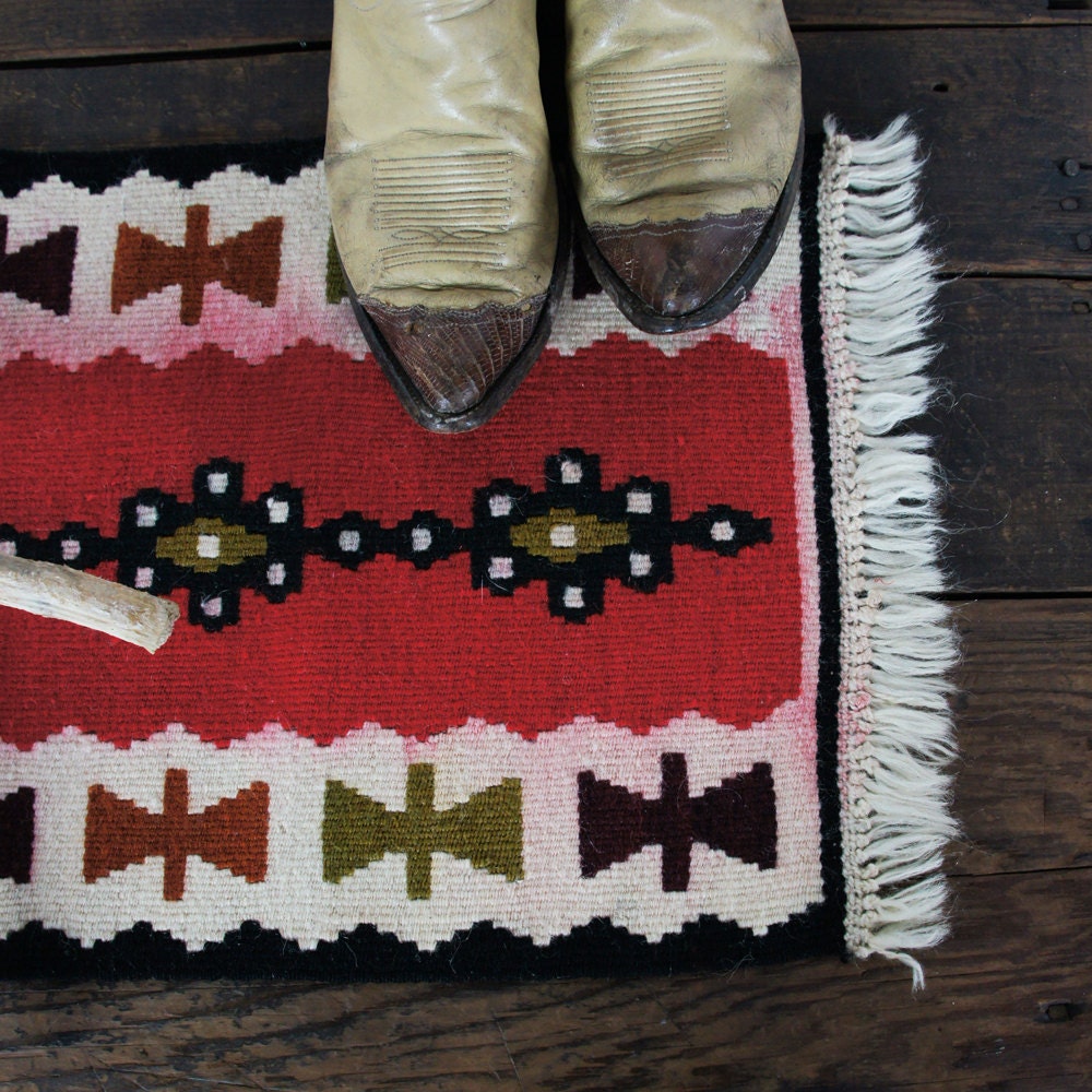 Tapestry runner Textile / Native native Woven Table american American Wall table Runner /  Vintage