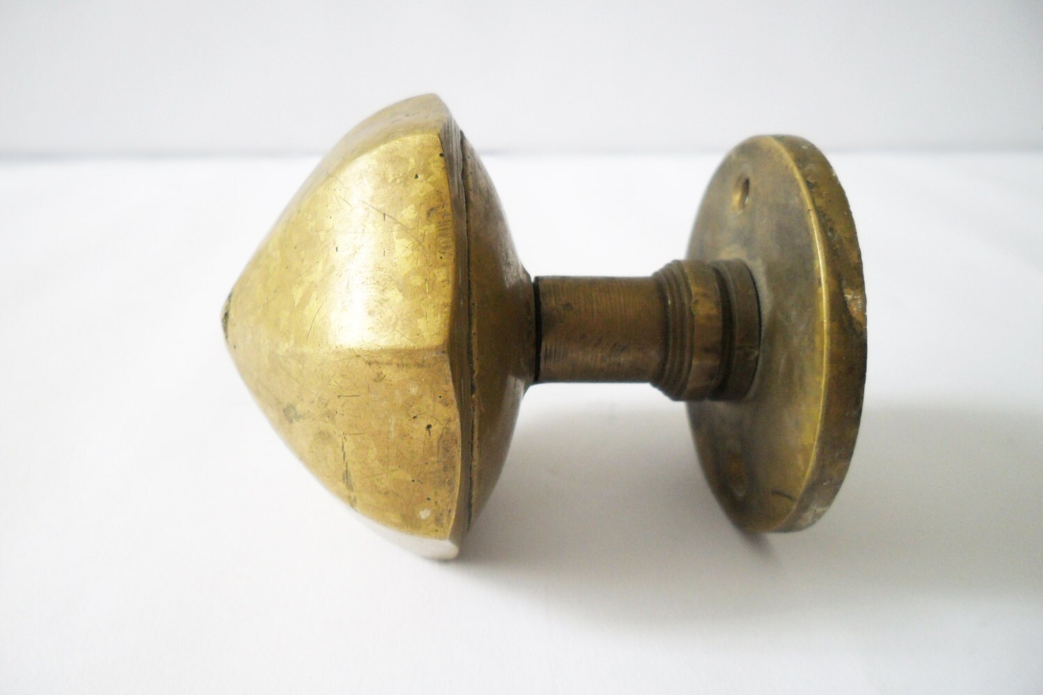 Antique brass door knob by on Etsy