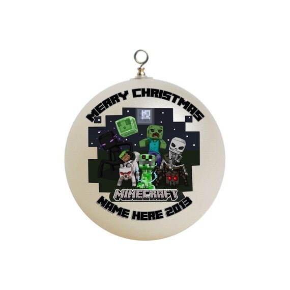 items similar to personalized minecraft christmas ornament items similar to personalized minecraft christmas ornament