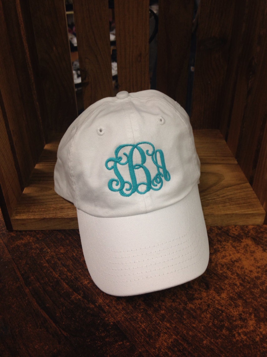 Monogrammed Baseball Cap Monogrammed Hat Monogrammed Cap