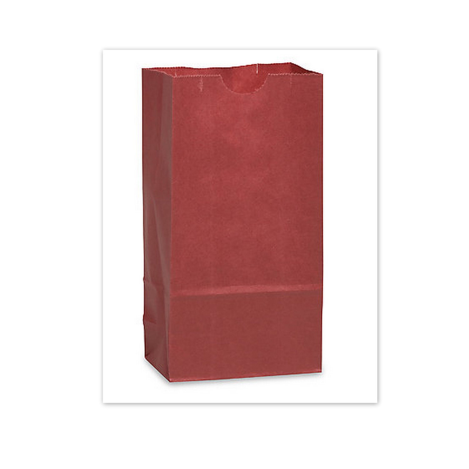 Paper Lunch Bags Red Full Size Food Safe by CreativeDesigns