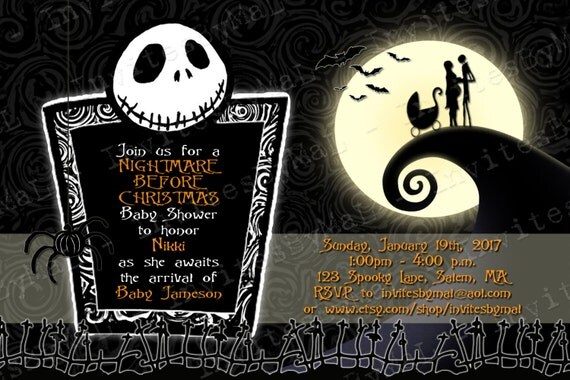 Nightmare Before Christmas Baby Shower X Mas