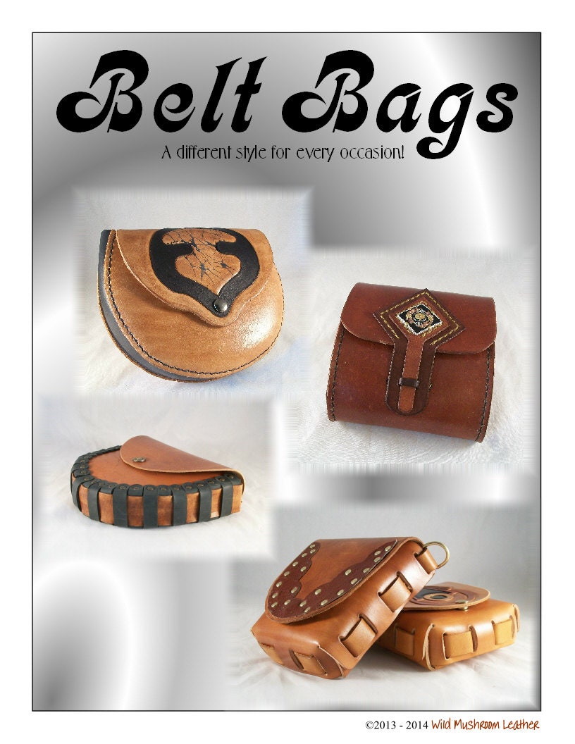 Items similar to Belt Bag Pattern Pack leather patterns download