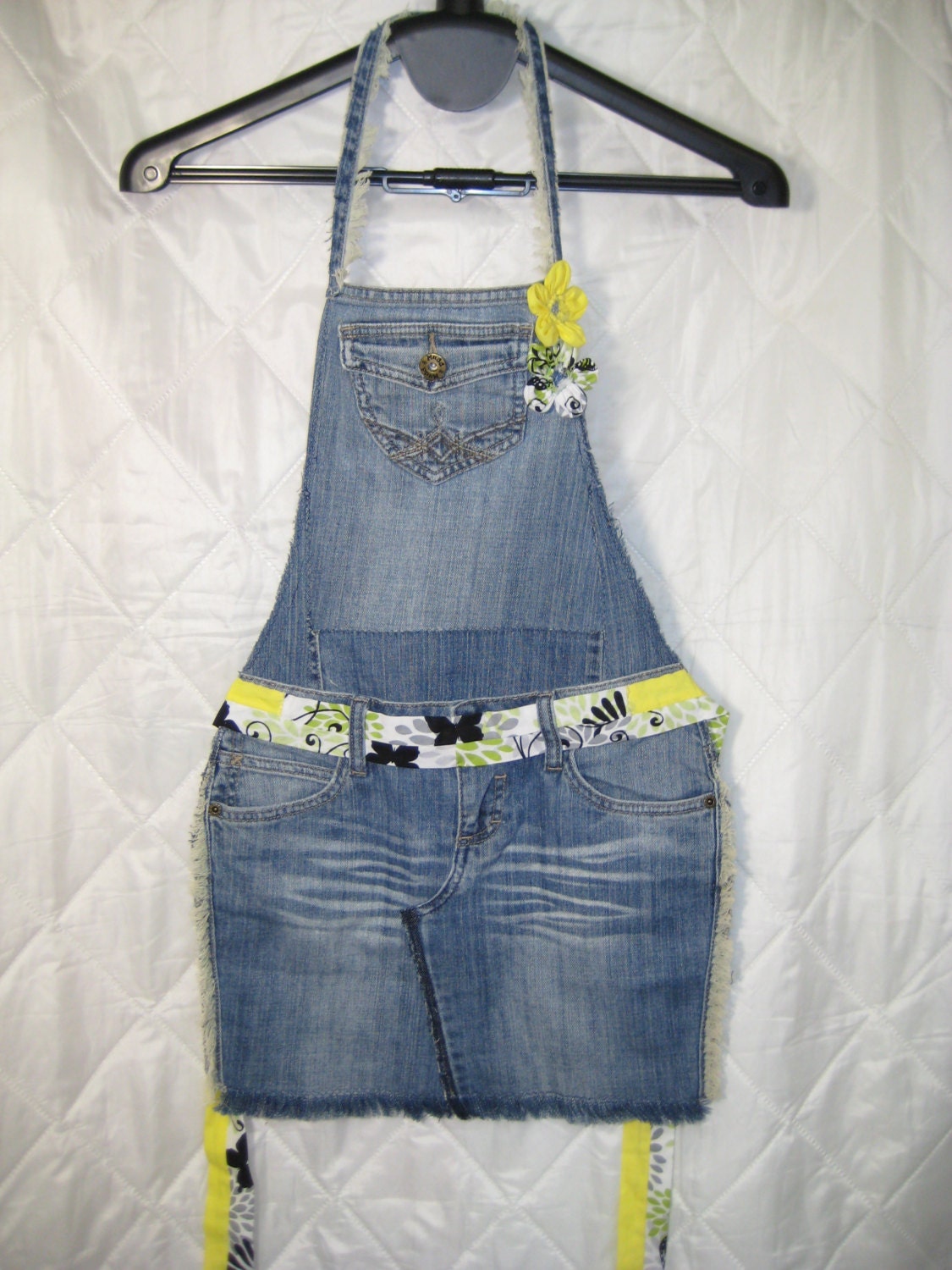 Items Similar To Reversible Denim Apron Denim Aprons Denim Apron