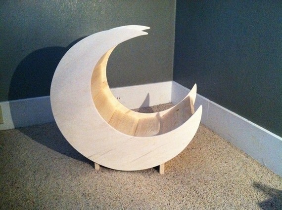 PJ's Moon Prop Unpainted Wood Prop Newborn by PJsCraftingCorner