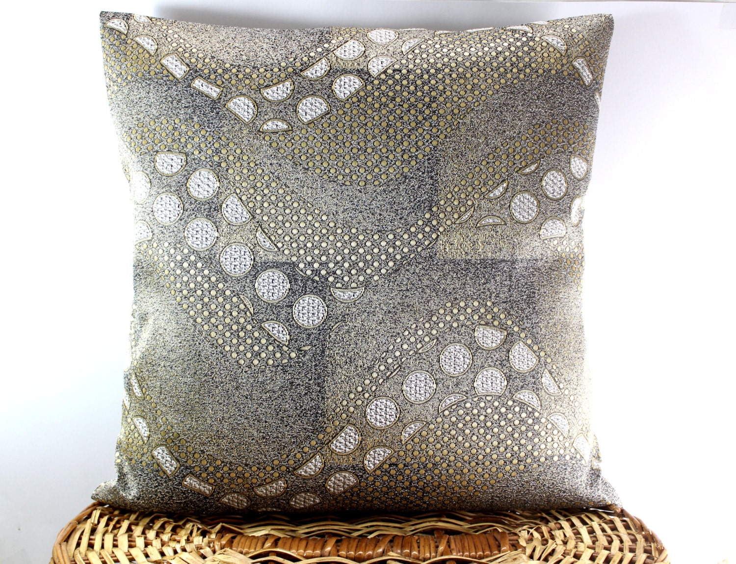 Items similar to Rock Textured Decorative throw Pillow Cover 16 x 16, Stone Grey Pillow ,Accent ...