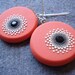 midnight padparascha earrings - reserved