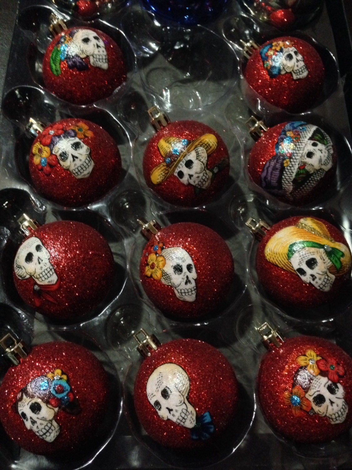 day of the dead christmas ornaments by creativegitana on etsy day of the dead christmas ornaments by creativegitana on etsy