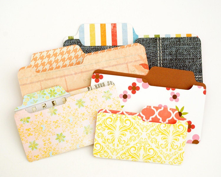 Items similar to Decorative MINI FILE FOLDERS Scrapbook Embellishment on Etsy
